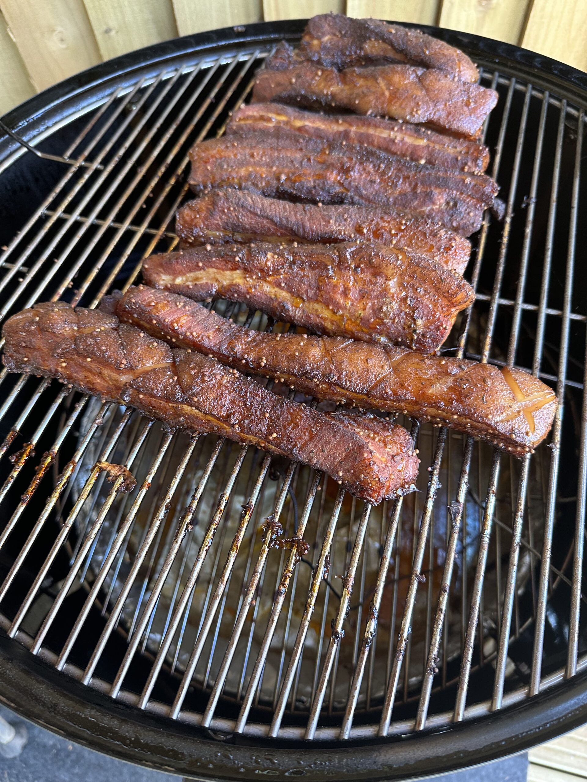 Pork Belly on the Weber Smokey Mountain